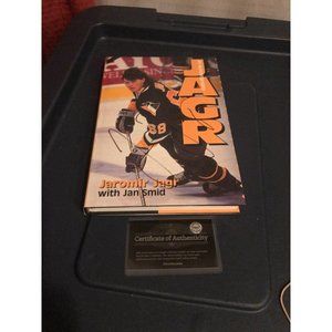 Jaromir Jagr Penguins Signed Book w/ COA